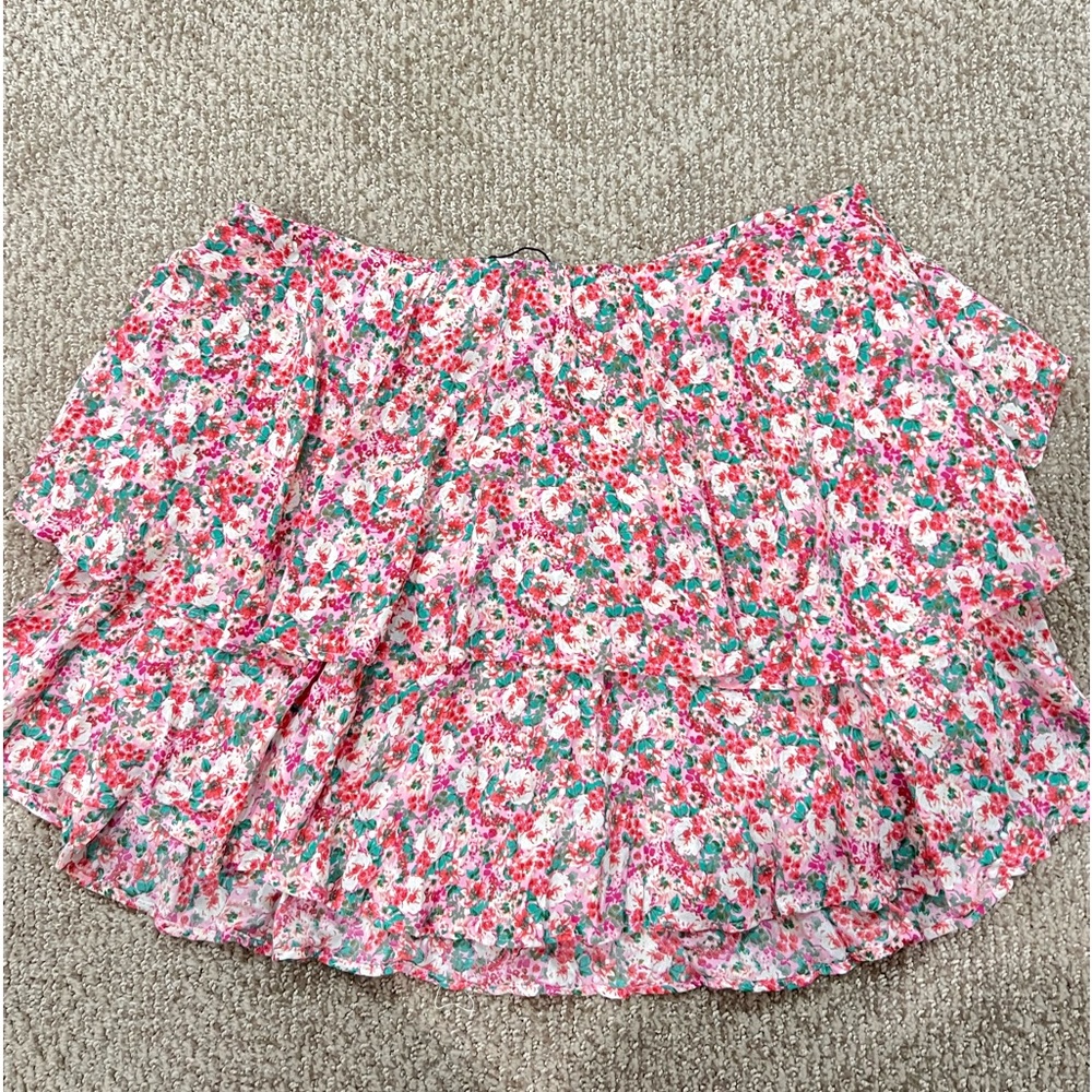 floral skirt